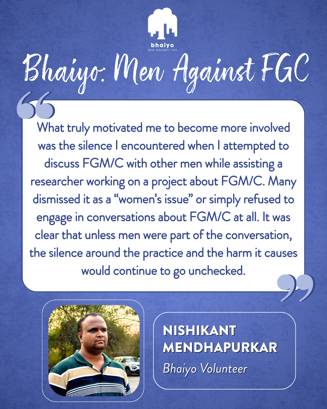 Bhaiyo: Men Against FGC 