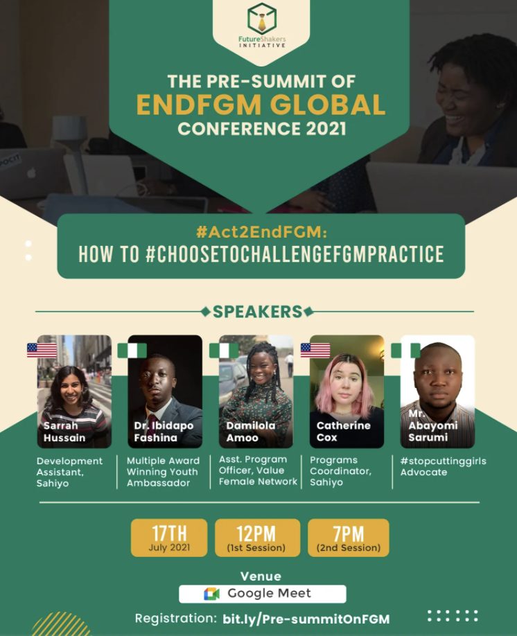 Sahiyo team speaks at The Pre-Summit of#EndFGM Global Conference